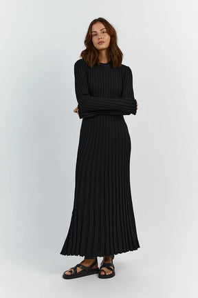 Crewneck Knit Maxi Dress