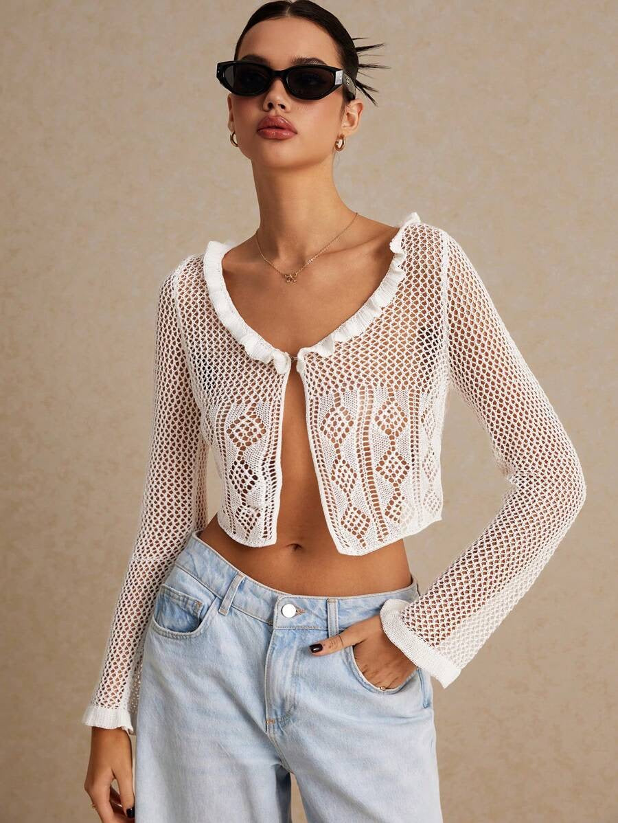 Crochet Knit Cardigan