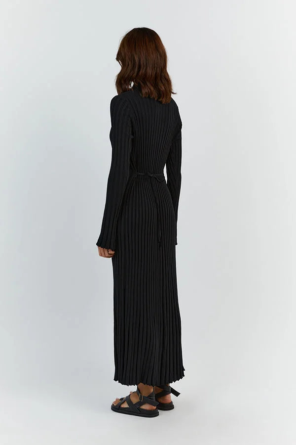 Crewneck Knit Maxi Dress