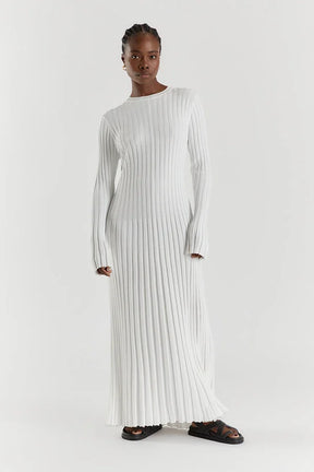 Crewneck Knit Maxi Dress