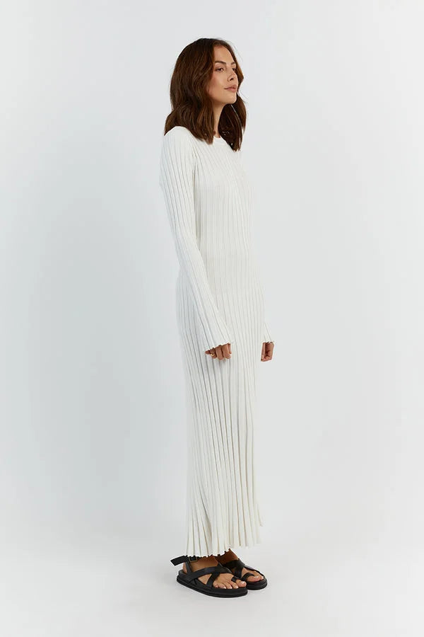 Crewneck Knit Maxi Dress