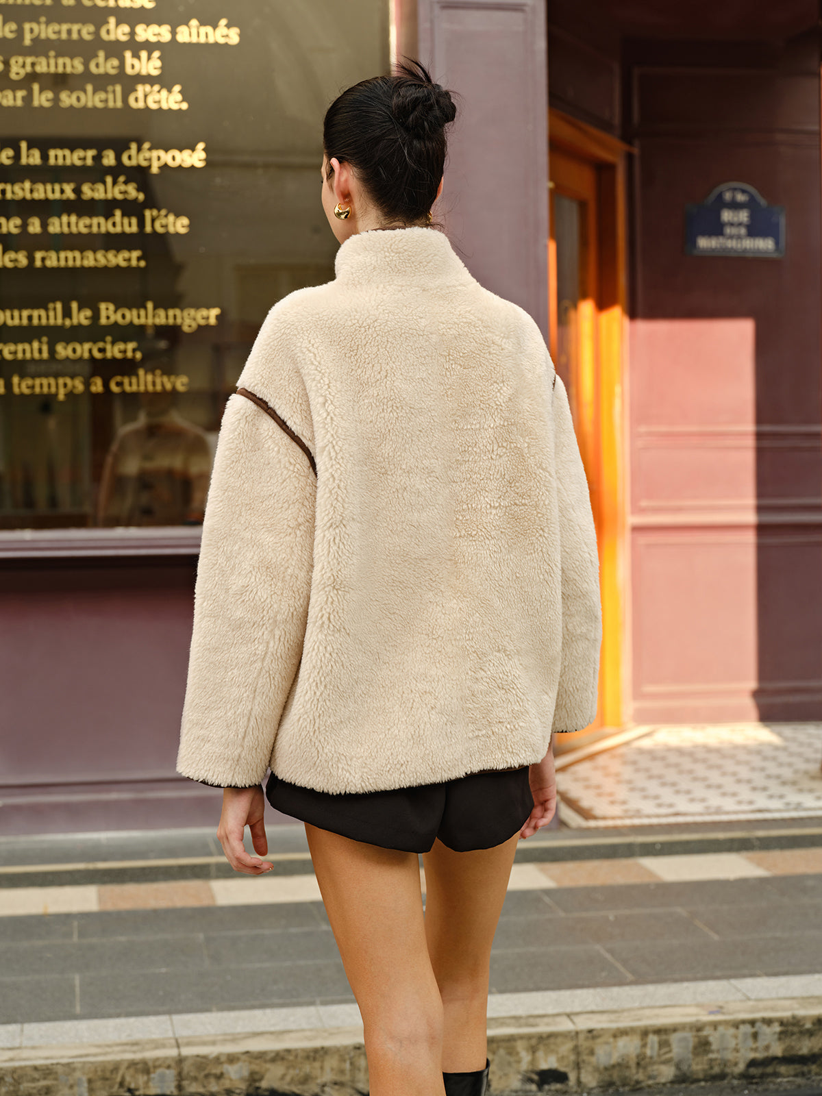 Shearling Toggle Jacket