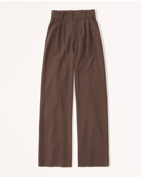 Mocha Wide-Leg Pants