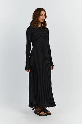 Crewneck Knit Maxi Dress