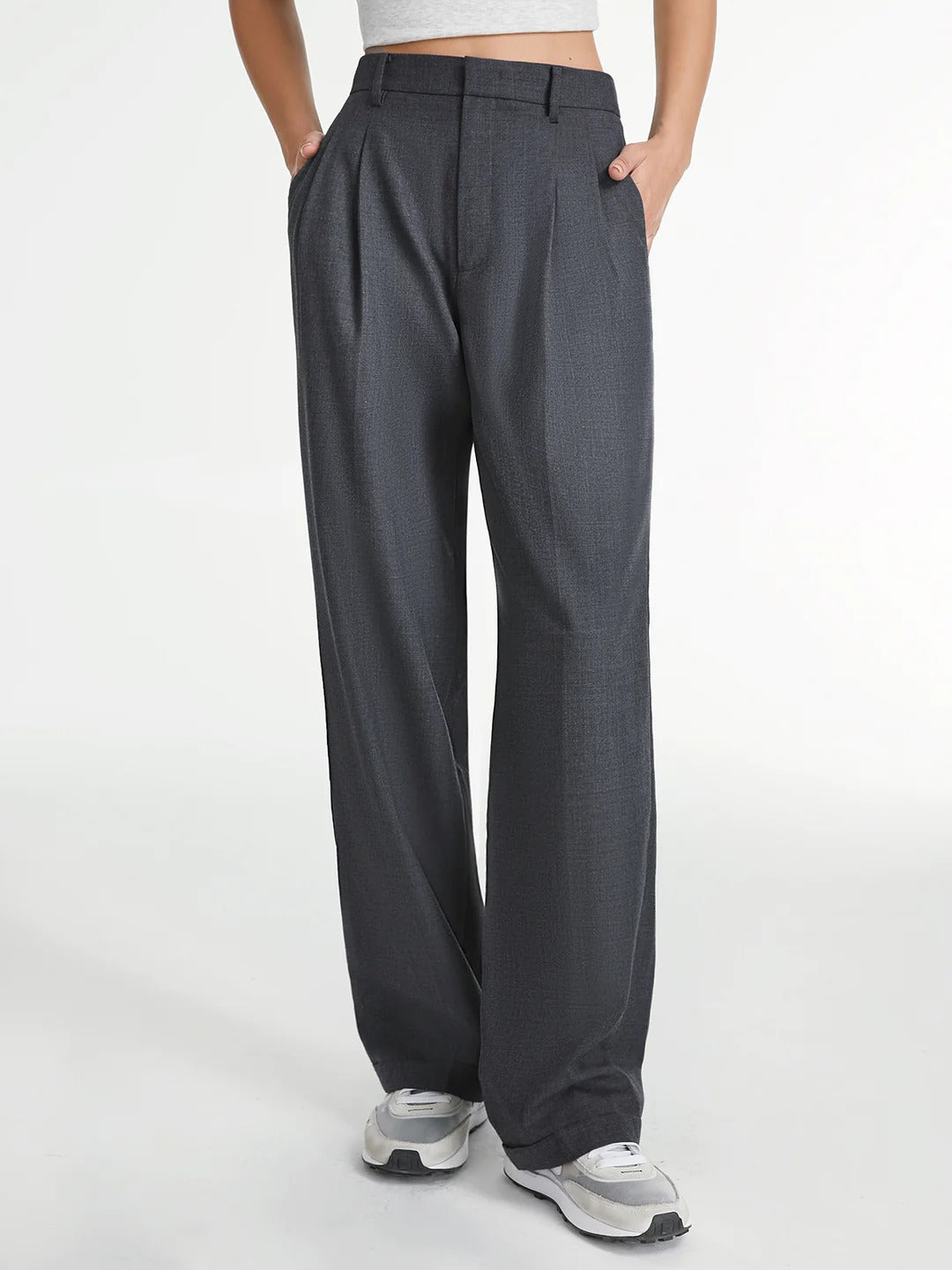 Wide-Leg Tailored Pants