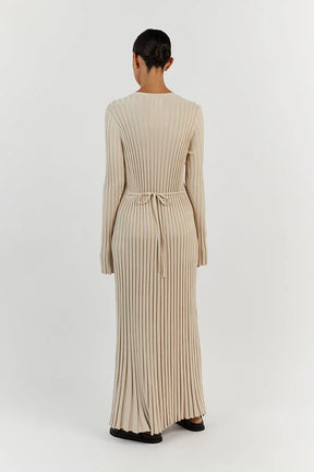 Crewneck Knit Maxi Dress