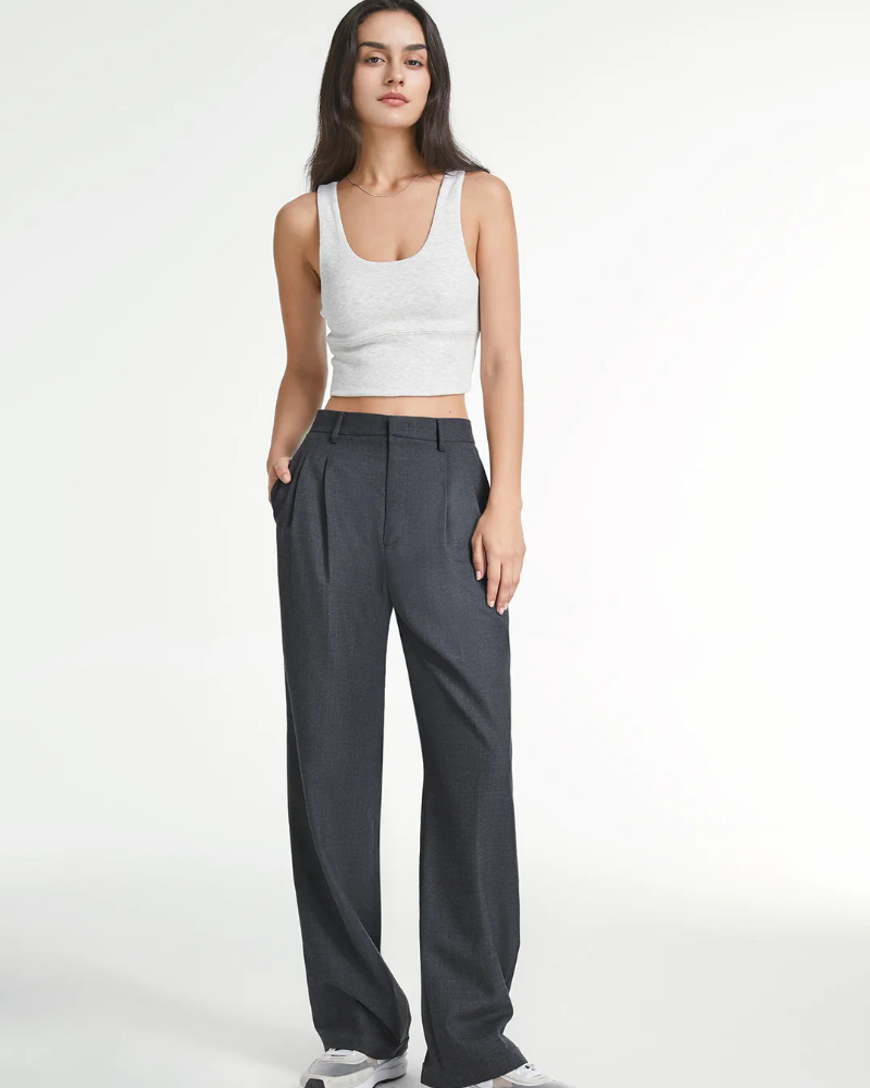 Slate Wide-Leg Pants