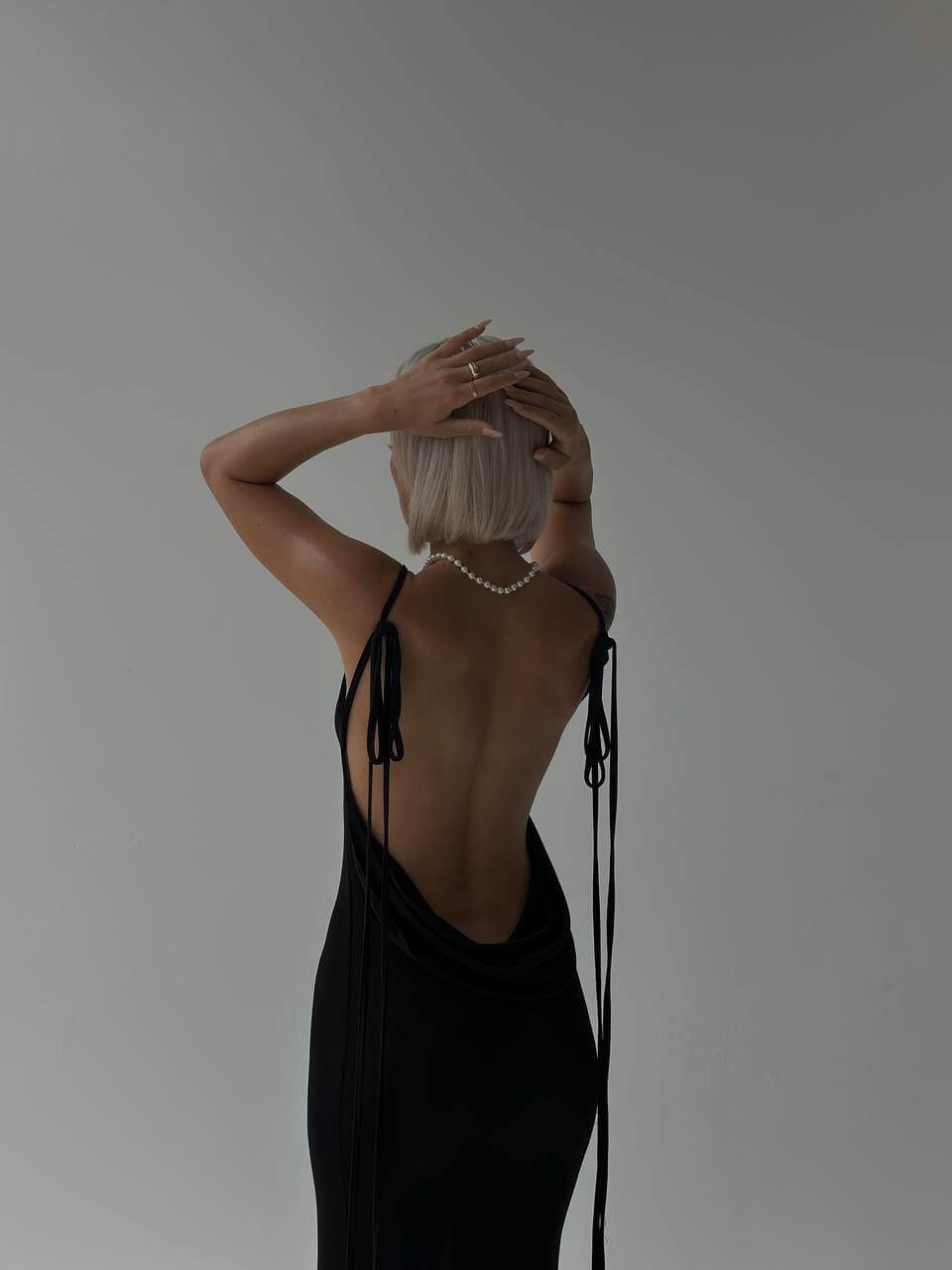 Black Backless Maxi Dress